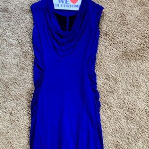 Beautiful blue Shoshanna dress. Knee leng. Size 4. Ruched at the waist